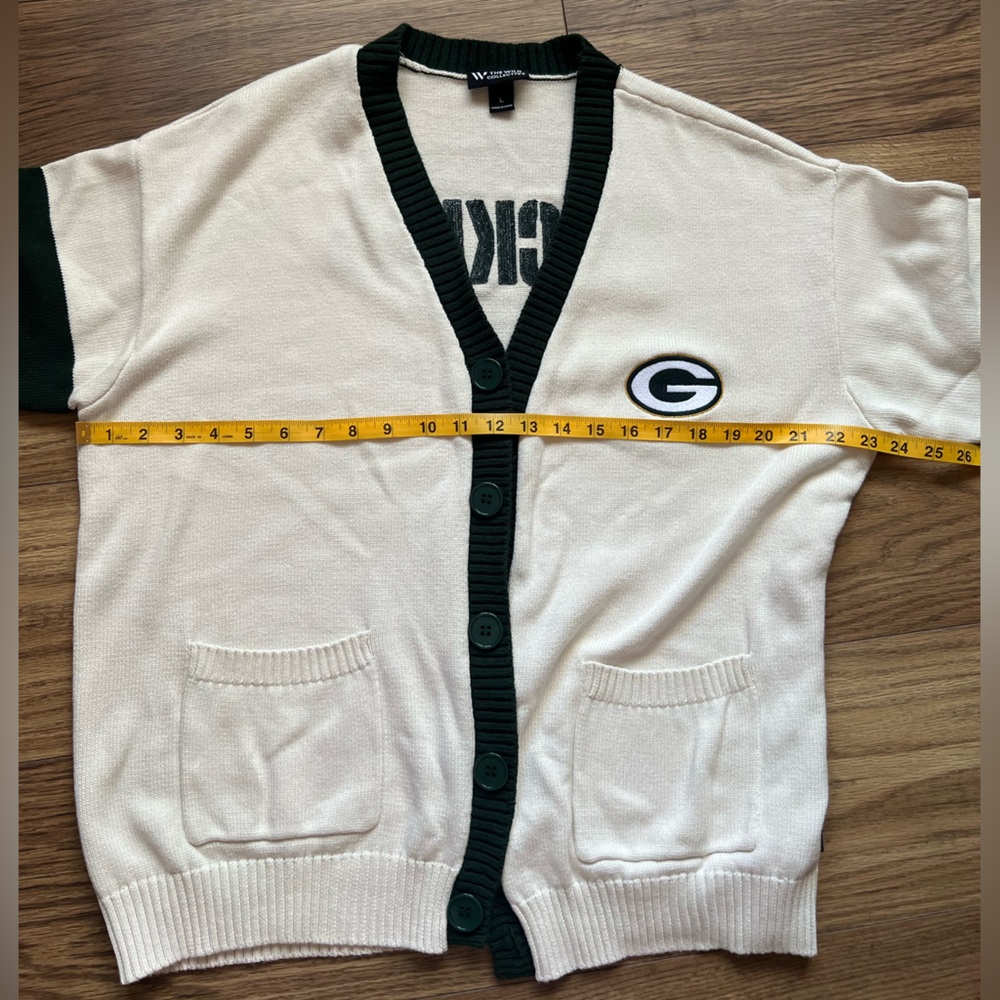 Green Bay Packers Wild Collective Women’s Vintage Cardigan - Picture 5 of 8